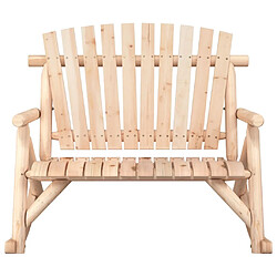 Avis Maison Chic Banc à bascule jardin 2 places | Banc d'extérieur 123x96x102 cm bois massif épicéa -GKD58610