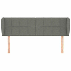 Avis Maison Chic Tête de lit scandinave avec oreilles,meuble de chambre Gris foncé 147x23x78/88 cm Tissu -MN78491