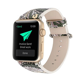 Wewoo Pour Apple Watch Series 5 & 4 44 mm / 3 & 2 & 1 42 mm Bracelet de montre à la mode floral