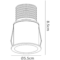 Inspired Spot encastré, LED 5W, 4000K, 350lm, blanc sable