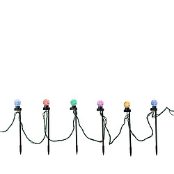 Set de piquets LED de jardin Lumineo Multicouleur 6 W 14,5 m Vert tendre 20 Unités