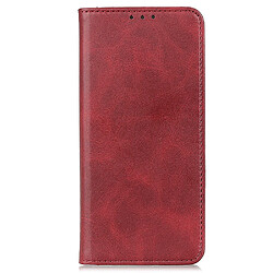 Etui en PU absorption magnétique automatique, anti-chute, avec support rouge pour votre Motorola Edge 20 Lite