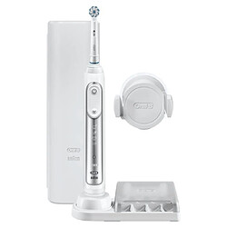 Oral-B Brosse a dents électrique connectée - Genius 8000 - Argenté