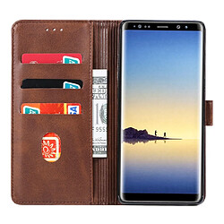 Acheter Wewoo Housse Coque Pour Galaxy Note 8 GUSSIM Business Style Étui en cuir à rabat horizontal avec support et fentes cartes et portefeuille marron