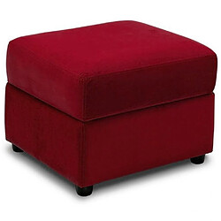 Inside 75 Pouf COFFRE DREAMER - velours amore rouge