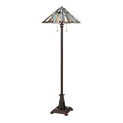 Elstead Lighting Lampadaire Tiffany Vaillant Bronze