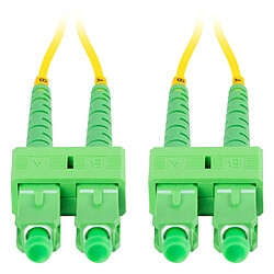 Avis Câble fibre optique Lanberg FO-SASA-SD11-0020-YE 2 m G.657.A1, avec connecteurs SC/APC aux deux extrémités