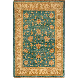 Vidal Tapis de laine 187x123 Bleu Ziegler