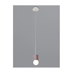 Luminaire Center Suspension Galaxia Ciment blanc et rouge