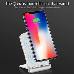 Acheter Wewoo Chargeur sans fil noir pour iPhone, Galaxy, Huawei, Xiaomi, LG, HTC et autres téléphones intelligents QI Standard Q200 10W ABS + PC rapide chargement sans Pad,