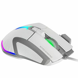 Acheter Souris Gaming Mars Gaming MM-XT - Éclairage RGB - Capteur A825PRO 12800 DPI - 9 Boutons HUANO - Câble Paracord Plume - Compatible Multiplateforme - Couleur Blanc