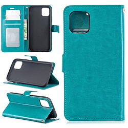 Wewoo Coque Étui en cuir à rabat pour porte-cartes et porte-cartes cadre photo iPhone 11 bleu