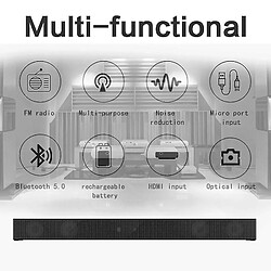 Avis Universal Boîte au son de 40W puissante pour la télévision Bluetooth en haut-parleur des haut-parleurs Music Center TV haut-parleur Home Theatre System System Box