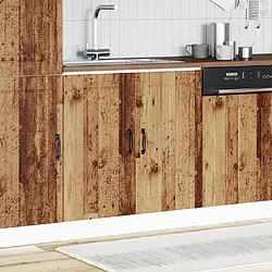 vidaXL Meuble de base de lavabo Lucca vieux bois bois d'ingénierie