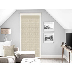 Soleil D'Ocre Voile porte fenêtre en coton 70x200 cm KHEOPS taupe