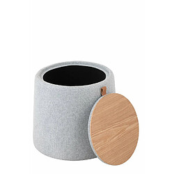 Acheter Inside 75 Pouf / Table d'appoint MILAM Gris avec coffre de rangement