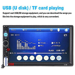 Universal 7 '' Dual Din Car MP5 Player Support Carte Reading & Bluetooth Hands Free Call pas cher