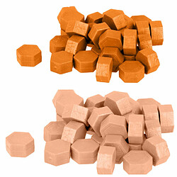 Artemio Perles de cire hexagonales - Orange + Rose