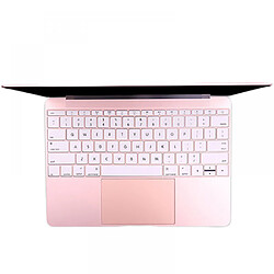 General couverture de clavier avec barre tactile, protecteur de peau en silicone avec un design de personnalité, résistance à la poussière(Blanc translucide)