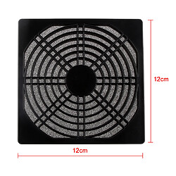 Avis 12cm Axial Fan Dust Filter Case Cover Guard Grill Protector Pour Ordinateur PC