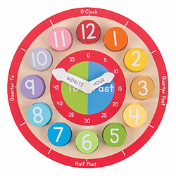 Bigjigs Toys Horloge éducative en bois