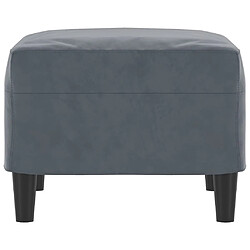 Avis vidaXL Repose-pied Gris foncé 60x50x41 cm Velours