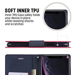 Acheter Wewoo FANCY DIARY Étui à rabat horizontal en cuir pour iPhone XR, avec support, logements pour cartes et portefeuille (rose rouge)