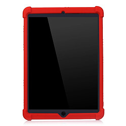 Coque en silicone anti-rayures, découpes précises avec béquille rouge pour votre iPad 10.2 (2021)