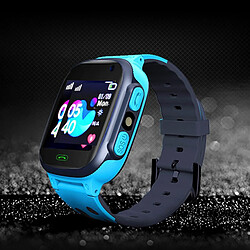 Universal Montres intelligentes pour enfants SOS Montres mobiles Montres intelligentes pour cartes SIM Photos Imperméables IP67 Montres pour enfants (bleues)