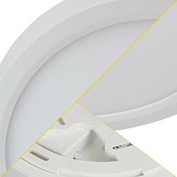 Acheter NETTLIFE Plafonnier LED IP44 8W Rond 3000K 17cm Plate pour Salle de Bain Chambre Éclairage de Plafond Cuisine Couloir