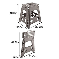 Acheter Venteo - Marche Pied Pliant GRAND MODELE - Résiste jusqu'à 150kg de charge - Pliable - 4.0 - Noir