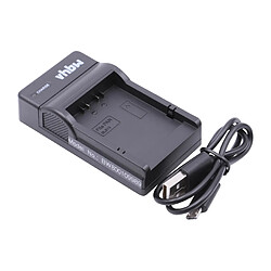 vhbw chargeur Micro USB avec câble pour caméra batterie Panasonic DMW-BLB13, DMW-BLB13E