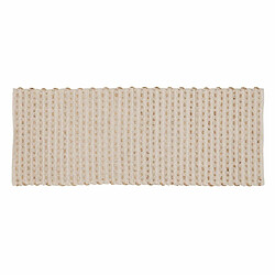 BigBuy Home Blanc Naturel Tapis en coton et jute - Original - 170 x 70 cm