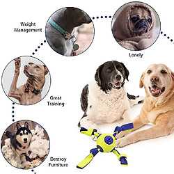 Jouets De Balle De Corde De Chien, distributeur De Friandises De Balle De Dressage De Chien Pour Les Dents Molaires De Chiot Nettoyant L'Ennui Soulageant La Formation De Qi