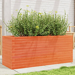 vidaXL Jardinière cire marron 110x40x45,5 cm bois de pin massif