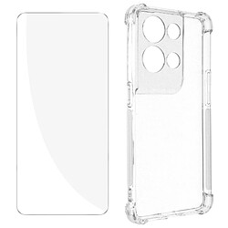 Avizar Pack Protection Oppo Reno 8 Pro 5G Coque Renforcée + Verre Trempé Transparent