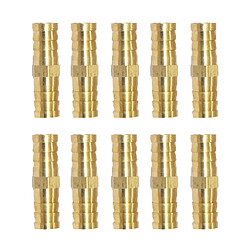 Acheter laiton barbelé tuyau tube tube pagode raccord coupleur connecteur 10 pcs 6mm-6mm