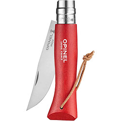 Avis Couteau Opinel Baroudeur Colorama - N8 Rouge