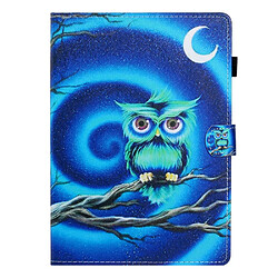 Etui en PU avec support, porte-carte et porte-stylo Lune/oiseau pour votre Samsung Galaxy Tab A8 10.5 (2021) X205/X200