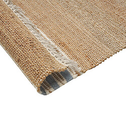 Acheter Beliani Tapis en jute 80 x 150 cm beige et bleu clair MIRZA