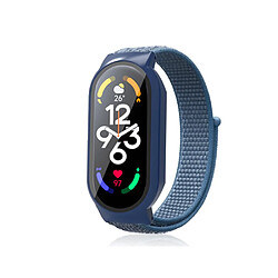 Bracelet en nylon pour votre Xiaomi Mi Band 7/7 NFC - Bleu ciel/bleu