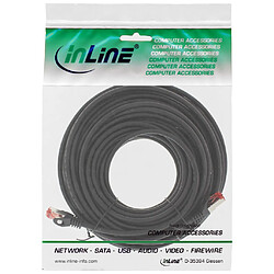 Crossover Câble patch, InLine®, S-FTP, Cat.6, noir, 15m