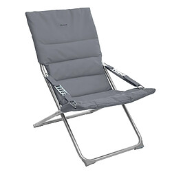 Hesperide Fauteuil relax de jardin pliable Milos - 3 Positions - Gris ardoise