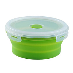 Avis Réfrigérateur à Micro-ondes De Bol De Camping Pliable De Stockage De Récipient De Nourriture Rond Petit 350ML Vert