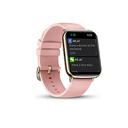 X27 Bracelet intelligent de 1,69 pouce Grand écran Grand écran Dynamique Dynamique de la fréquence cardiaque Sports Sports Smart Watch-rose