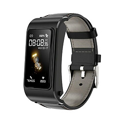 Yonis Montre Connectée Cuir 1.14' Santé & Appels Bluetooth