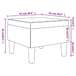 Acheter vidaXL Tabouret avec pieds en bois Marron Tissu