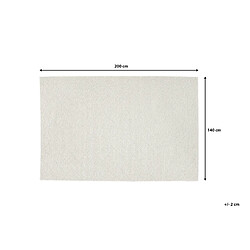 Beliani Tapis blanc en laine 140x200 ELLEK