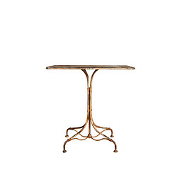 Acheter Biscottini Table En Finition CrÈme Antique En Fer