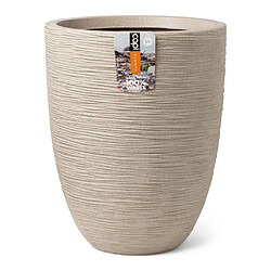 Capi Pot à fleurs Waste Rib 34x46 cm Beige terrazzo